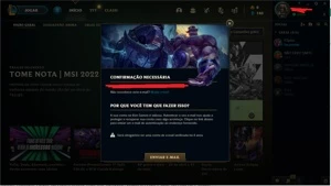 Vendo conta Platina 1 MD5 Diamante EMAIL NÂO CONFIRMADO - League of Legends LOL