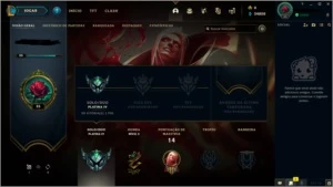 Conta LOL - Platina IV, 62% de WR - League of Legends