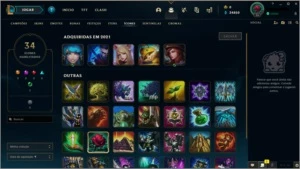 Conta LOL - Platina IV, 62% de WR - League of Legends