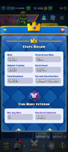 Conta de Clash royale nivel 42