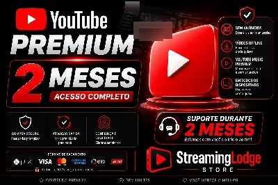 Youtube Premium (2 Meses) + Brinde - Assinaturas e Premium