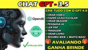 Chat GPT 3.5 - Pesquisa, Imagens, Áudio e Códigos html - Inteligência Artificial