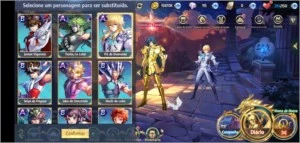 Conta de Saint Seiya Awekening na promoção - Saint Seiya Awakening SSA