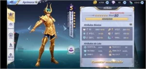 Conta de Saint Seiya Awekening na promoção - Saint Seiya Awakening SSA