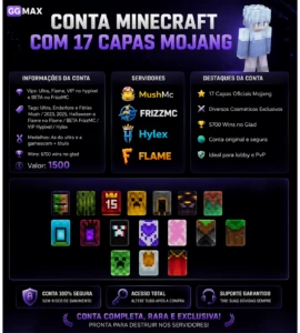 Conta De Minecraft Rara | Java & Bedrock | Vips E Tags