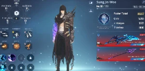 V>Conta Solo Leveling: Arise Level 60  700 Tiros +65KNúcleos