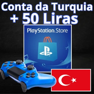 Conta Psn da Turquia + Saldo de 50 Liras