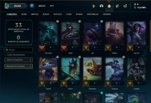 Conta Mestre com 28 Champs e 2 Skins (119 PDL) - League of Legends LOL