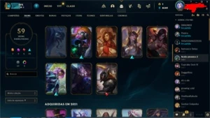 Conta de LoL , LvL 208, 59 Skins, 2 Skins Ultimates - League of Legends: Wild Rift LOL WR