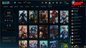 Conta de LoL , LvL 208, 59 Skins, 2 Skins Ultimates - League of Legends: Wild Rift LOL WR