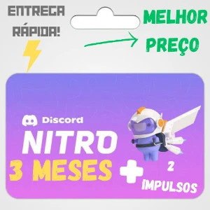 Discord Nitro 3 Meses + 6 Impulsos 🔥 - Assinaturas e Premium