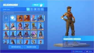 CONTA FORTNITE RENEGADE RAIDER +145 SKINS E MUITO MAIS