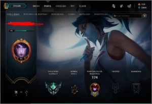 conta platina 4 - League of Legends LOL