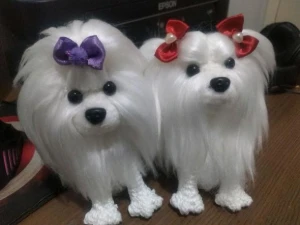 Mini Maltês - Amigurumi De Crochê - Artesanato e Personalizados