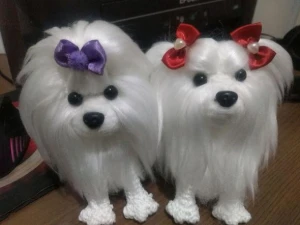Mini Maltês - Amigurumi De Crochê - Artesanato e Personalizados