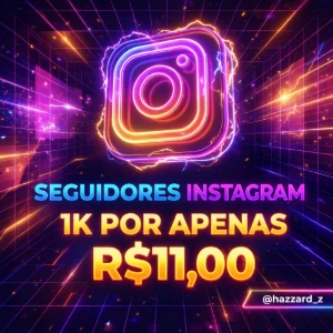 ⭐1.000 Seguidores Instagram | R$11,00 | MENOR PREÇO - Redes Sociais