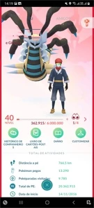 CONTA DE POKÉMON GO LVL 40