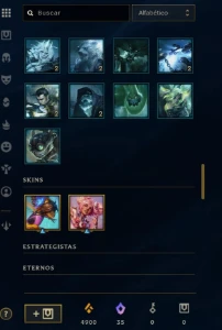 Conta League of Legends Full Acesso - 119 Champs e 109 Skins LOL