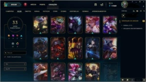 CONTA GOLD V - 72 CHAMP - 33 SKINS DENTRE OUTRAS COISAS - League of Legends LOL