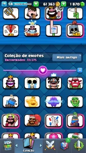 Conta Clash Royale upada Com 1 pass Diamond no inventárioo