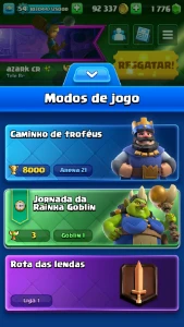 Conta Clash Royale upada Com 1 pass Diamond no inventárioo