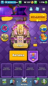 Conta Clash Royale upada Com 1 pass Diamond no inventárioo