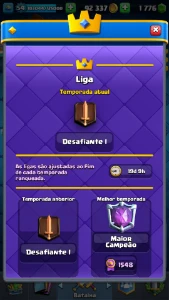 Conta Clash Royale upada Com 1 pass Diamond no inventárioo