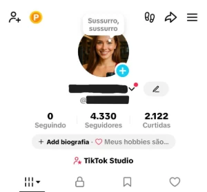 Conta Tiktok (Sem Shop) +4.300 Seguidores + Email - Social Media
