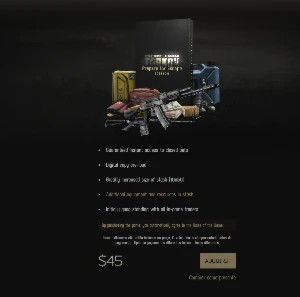vendo conta Escape from Tarkov prepare for escape edition