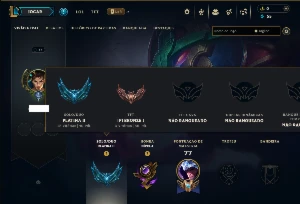 Platina 2 com 45 Champs e 7 Skins - League of Legends LOL