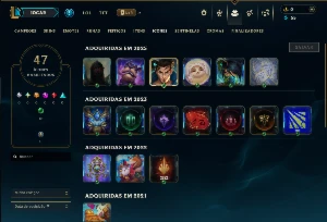 Platina 2 com 45 Champs e 7 Skins - League of Legends LOL