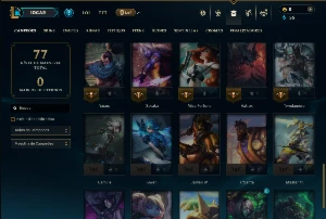 Platina 2 com 45 Champs e 7 Skins - League of Legends LOL