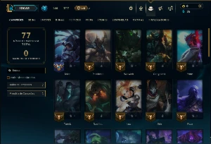 Platina 2 com 45 Champs e 7 Skins - League of Legends LOL