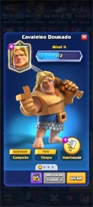 Clash Royale CV 40 Campeão Rei Esqueleto