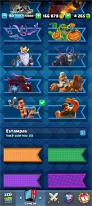 Clash Royale CV 40 Campeão Rei Esqueleto