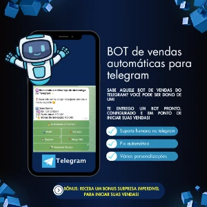 Bot de Vendas para Telegram - Te Entrego Pronto