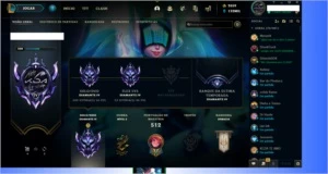 CONTA DIAMANTE ANTIGA MESTRE - League of Legends LOL