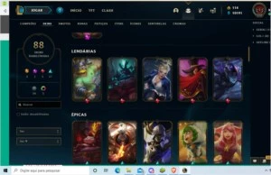 Conta Platina IV Todos Os Campiões com bastante Espólios - League of Legends LOL