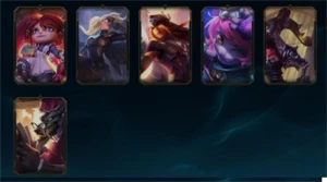 Conta com 5 skins Vitoriosas - League of Legends LOL