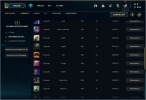 Conta bronze 1 BARATA com 0 skins e 21 champs - League of Legends LOL