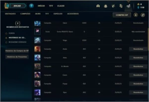 Conta bronze 1 BARATA com 0 skins e 21 champs - League of Legends LOL