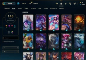 Conta de League Of Legends Ouro 3 todos os champs LOL
