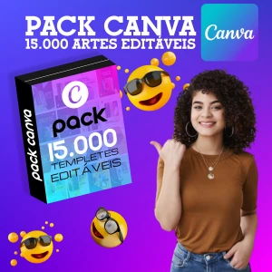 Pack De 15 Mil Templates Editáveis Canva