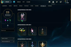 CONTA LOL 106 SKINS E MAIS - League of Legends