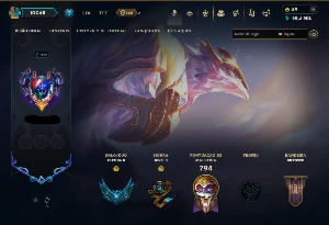 Conta ESMERALDA da season 2 com TODOS os champs e 245 skins - League of Legends LOL