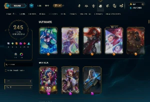 Conta ESMERALDA da season 2 com TODOS os champs e 245 skins - League of Legends LOL