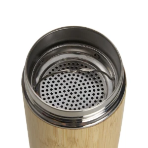 Garrafa Térmica de Bambu 500 ml - Artesanato e Personalizados