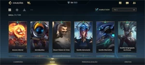 WILD RIFT GUARDIÃO 56 SKINS; TODOS OS DADOS DE CRIAÇÃO+EMAIL - League of Legends: Wild Rift LOL WR