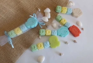 Sabonete 3 Letras com Bichinho do Mar - Artesanato e Personalizados