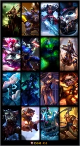 Conta LOL League Of Legends - Ouro 5 - 49 Champs / 16 Skins